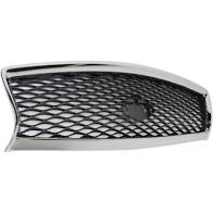 Photo 1 of 2014 Infiniti Q50 - Grille Assembly - Chrome Shell with Painted Gray Insert, without Front View Camera
