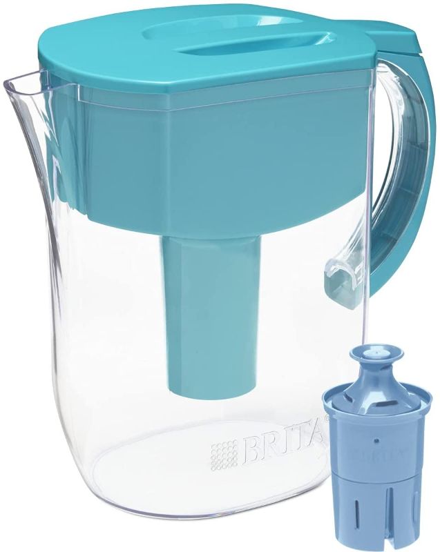 Photo 1 of Brita Longlast Everyday Water Filter Pitcher, Turquoise, Large 10 Cup, 1 Count
