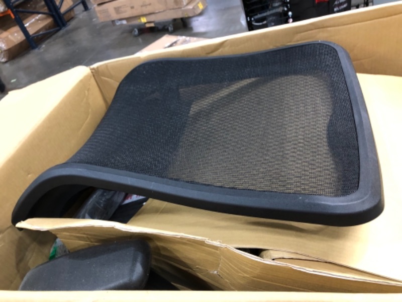 Photo 2 of Office Star ProGrid Mesh Back and Padded Coal FreeFlex Seat, Adjustable Arms and Lumbar, Titanium Finish Base Adjustable High