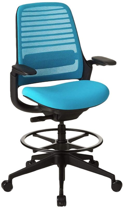 Photo 1 of Steelcase Series 1 Office stool, Blue Jay
