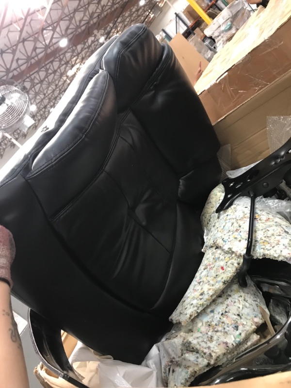 Photo 2 of Flash Furniture HERCULES LeatherSoft Executive Big & Tall Chair, Black (GO-2078-LEA-GG)
**MISSING HARDWARE AND MANUAL**