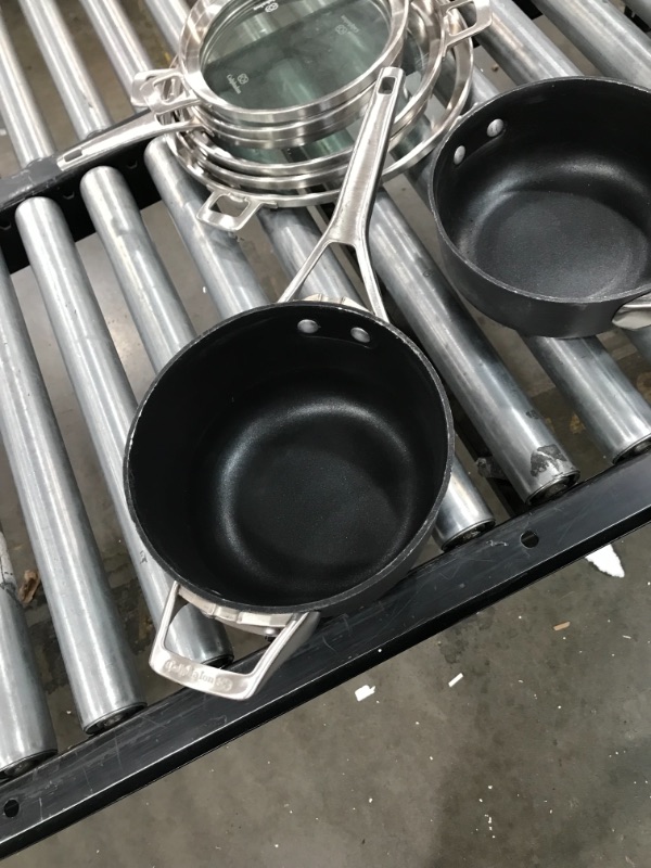 Photo 1 of Calphalon Premier Space Saving Pots and Pans Set, 15 Piece Cookware Set, Nonstick
