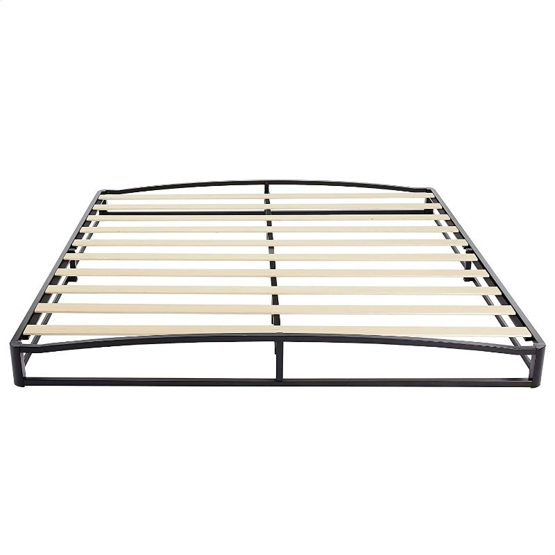 Photo 1 of Amazon Basics 10" Modern Metal Platform Bed with Wood Slat Support - Mattress Foundation - No Box Spring Needed, King
