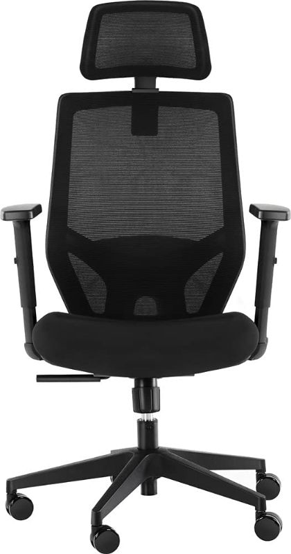 Photo 1 of Ergonomic Office Chair, Mesh Chair with Lumbar Support, Tribesigns High Back Desk Chair with Breathable Mesh, Thick Seat Cushion, Adjustable Armrest, Backrest and Headrest
