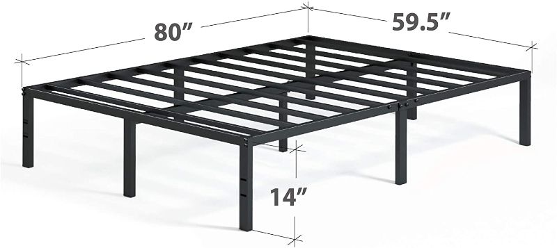 Photo 1 of ZINUS Yelena Metal Platform Bed Frame / Steel Slat Support / No Box Spring Needed / Easy Assembly QUEEN