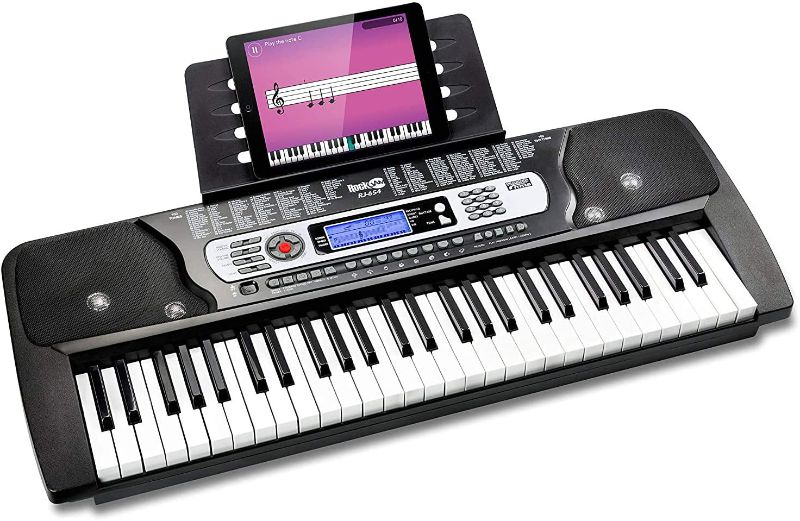 Photo 1 of ***PARTS ONLY*** RockJam 54-Key Portable Electronic Keyboard with Interactive LCD Screen & Includes Piano Maestro Teaching App with 30 Songs
