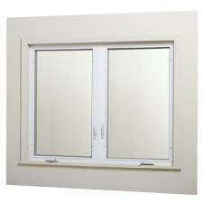 Photo 1 of 24 in. x 48 in. Right-Hand Vinyl Casement Window with Screen - White
