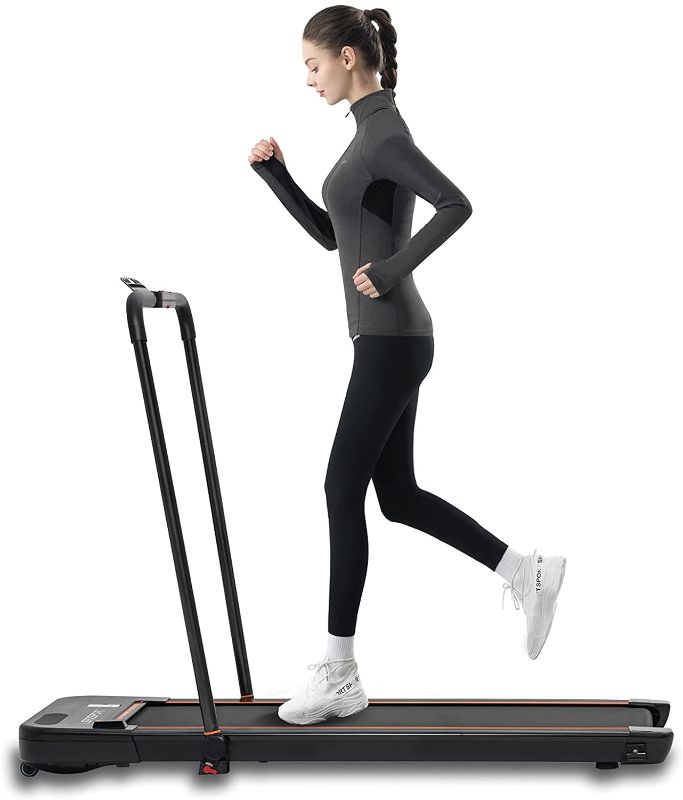 Photo 1 of LSRZSPORT 2 in 1 Foldable Treadmill for Home, Under Desk Treadmill with Speaker LED Display and Remote Control Walking Jogging Running Machine, Installation-Free
