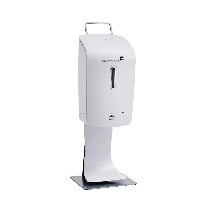 Photo 1 of DISPLAY CHOICE Automatic Soap Dispenser with Portable Floor Stand 1000ml Non-Contact Infrared Induction Gel Hands Sanitizer Dispenser for Office Shopping Mall Restaurant
