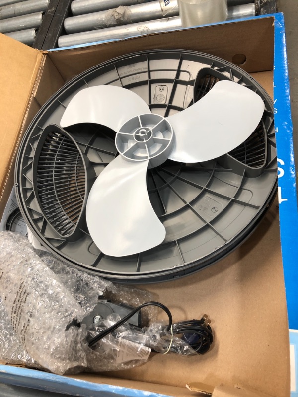 Photo 1 of Lasko Adjustable-Height 16 in. Oscillating Pedestal Fan, Gray
