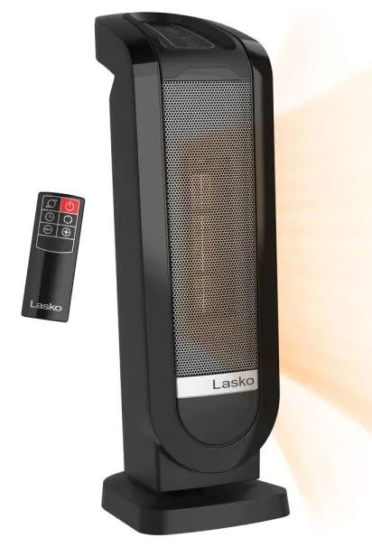 Photo 1 of LASKO Tower 22 in. Electric Ceramic Oscillating Space Heater with Digital Display and Remote 
Control

//MAJOR COSMETIC DAMAGE 