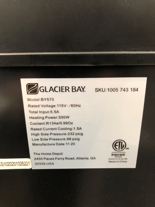 Photo 4 of GLACIER BAY Matte Black Top Load Water Dispenser
