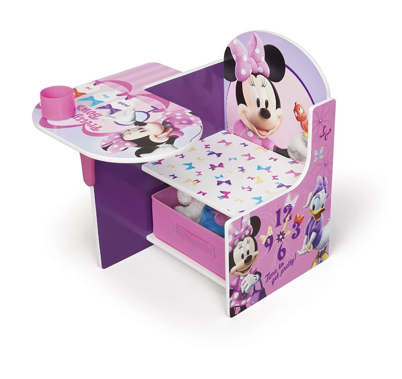 Photo 1 of Disney Minnie Mouse Chair Desk with Storage Bin
