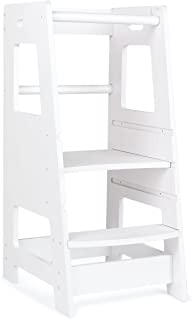 Photo 1 of KidzWerks Child Standing Tower Kitchen Step Stool (White) - The Original Child Standing Tower!
