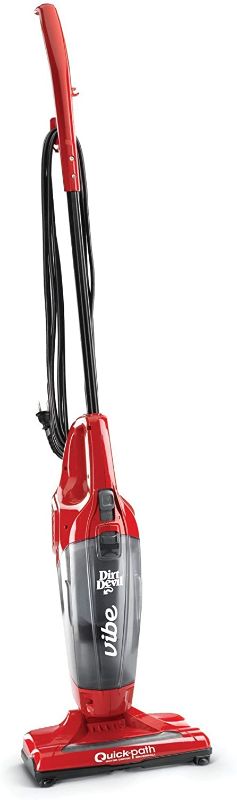 Photo 1 of Dirt Devil Vibe 3-in-1 Vacuum Cleaner, Lightweight Corded Bagless Stick Vac with Handheld, SD20020, Red
