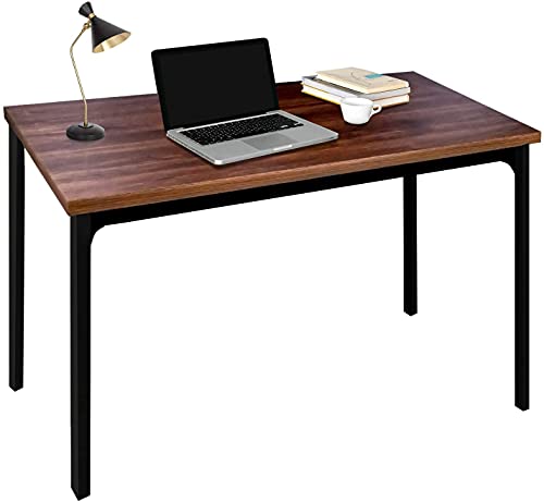 Photo 1 of YSSOA 47 Inch Home Office Computer Desk for Working, Studying, Writing or Gaming, Brown, Hazelnut, Wood
