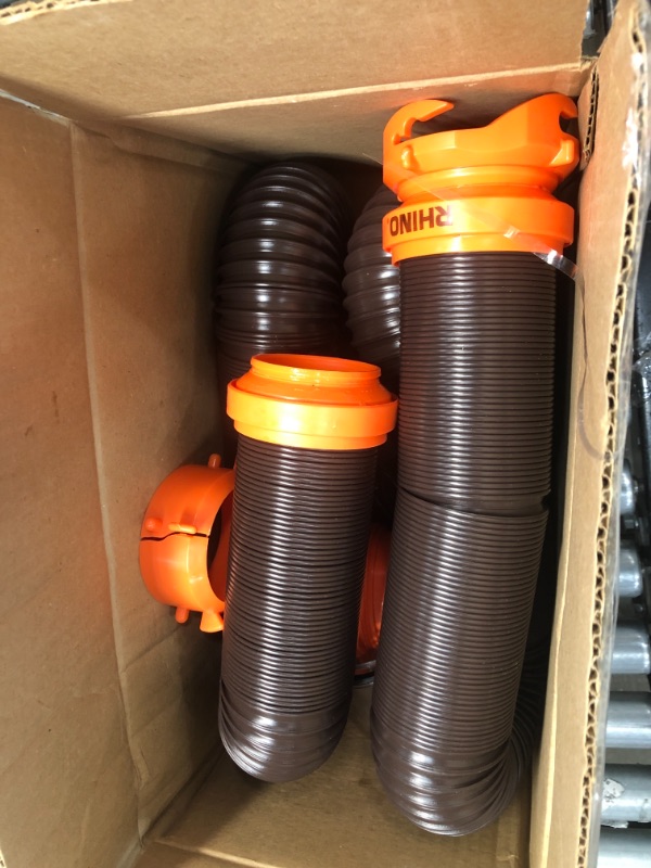 Photo 2 of Camco 39742 RhinoFLEX 20' RV Sewer Hose Kit with Swivel Fitting