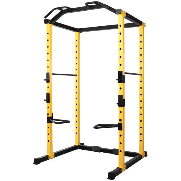 Photo 1 of **PREVIOUSLY USED**
Everyday Essentials 1000-Pound Capacity Multi-Function Adjustable Power Cage with J-Hooks, Dip Bars and Other Optional Attachments
