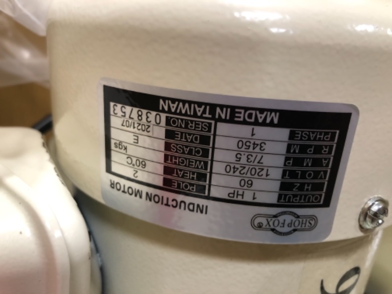 Photo 5 of **ITEM WAS OPENED TO TEST, DUST COLLECTOR TURNS ON AND FUNCTIONS**
Shop Fox W1826 Wall Dust Collector, 2.5 Micron Filtration
