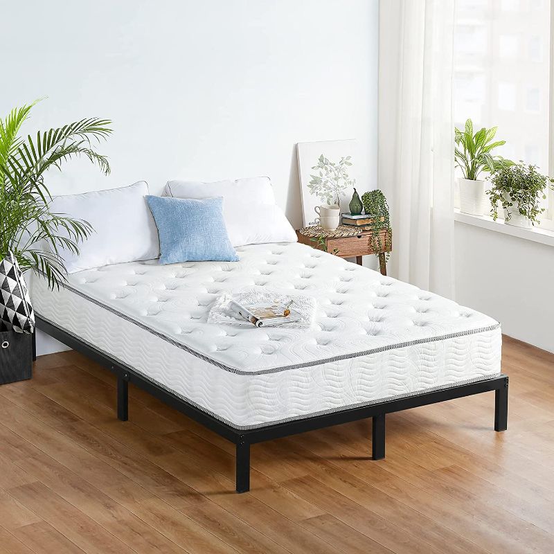 Photo 1 of **QUEEN SIZE**
Olee Sleep 10 Inch Milky Way Tight Top Hybrid Mattress, Queen, White
