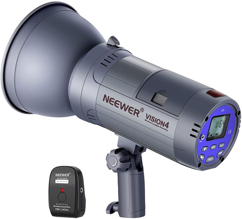 Photo 1 of **incomplete** Neewer Vision 4 300W GN60 Outdoor Studio Flash Strobe Li-ion Battery Powered Cordless Monolight with 2.4G Wireless Trigger, 700 Full Power Flashes, Recycle in 0.4-2.5 Sec, Bowens Mount
