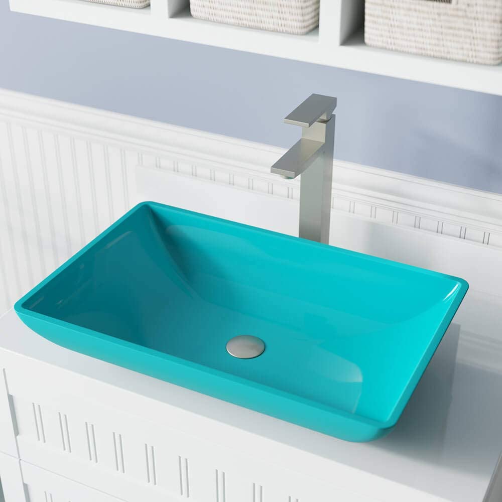 Photo 1 of 640-Turquoise Colored Vessel Sink
stock photo not exact