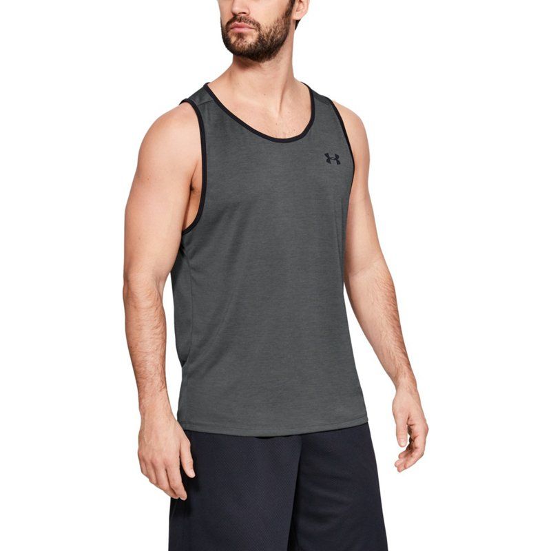 Photo 1 of Under Armour Tech 2.0 Tank, Size X-Large in Pitch Grey/Black at Nordstrom
