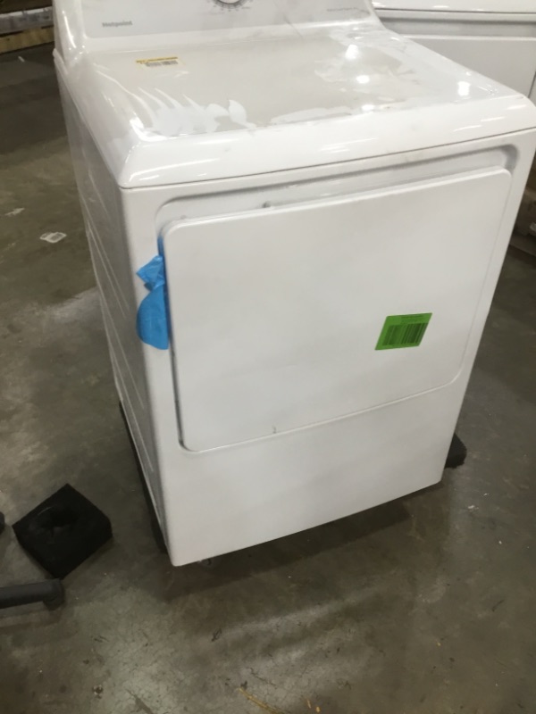 Photo 2 of 6.2 cu. ft. 240-Volt White Electric Vented Dryer

