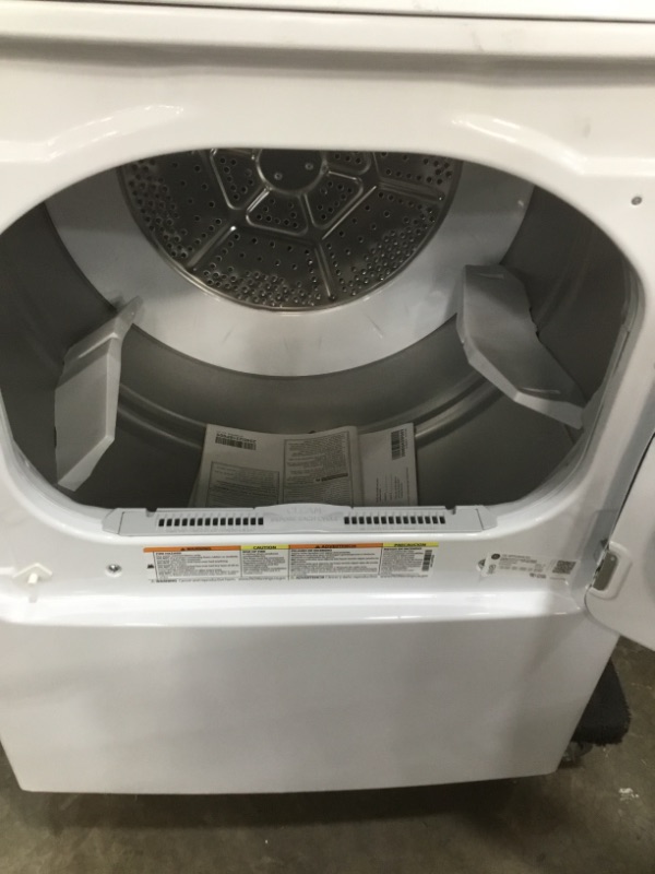 Photo 3 of 6.2 cu. ft. 240-Volt White Electric Vented Dryer

