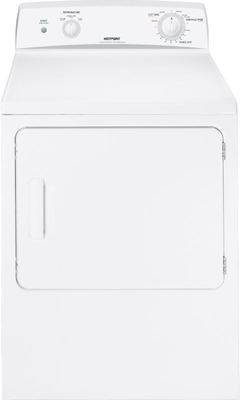 Photo 1 of 6.2 cu. ft. 240-Volt White Electric Vented Dryer

