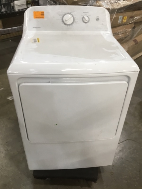 Photo 2 of 6.2 cu. ft. 240-Volt White Electric Vented Dryer
