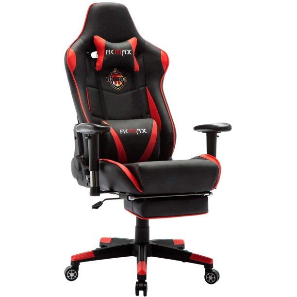 Photo 1 of Ficmax Ergonomic Gaming Chair High Back Racing Gaming Chair with Footrest Massage Computer Gaming Chair Reclining Home Office Chair Large Pro Gamer Chair for E-Sports with Headrest and Lumbar Support
