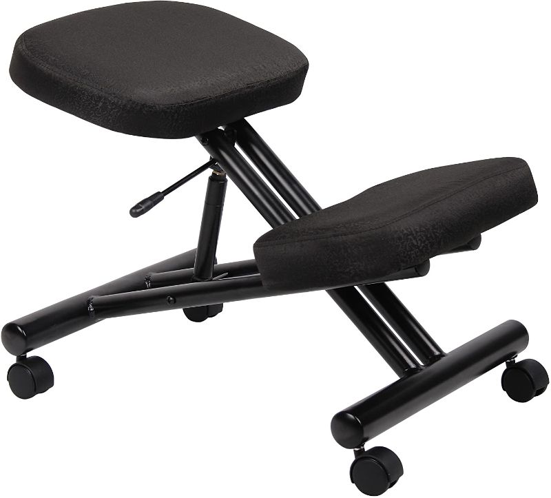 Photo 1 of Boss Ergonomic Kneeling Stool, 25"H x 19 1/2"W x 26"D, Black
