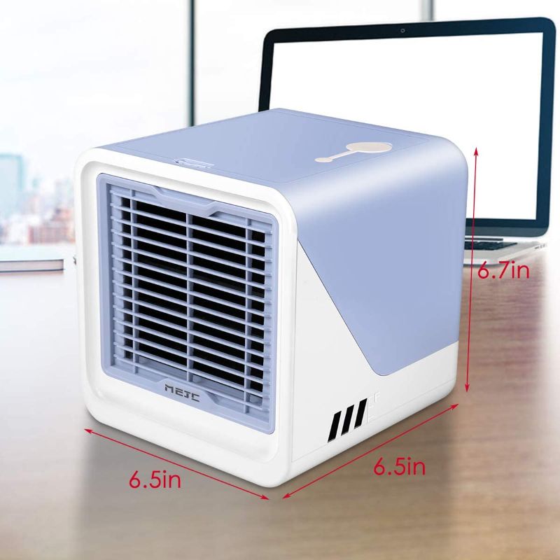 Photo 1 of *USED*
Zomma Air Cooler, Mini Portable Air Conditioner Fan Noiseless Evaporative Air Humidifier, Personal Space Air Conditioner, Mini Cooler,3 Gear Speed, LED Night, Office Cooler Humidifier & Purifier
