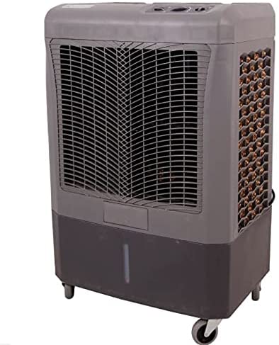 Photo 1 of *wheels in COMPARMENT under item*
Hessaire MC37M Portable Evaporative Cooler, 3100 Cubic Feet per Minute, Cools 950 Square Feet, 24 x 16 x 38 inches

