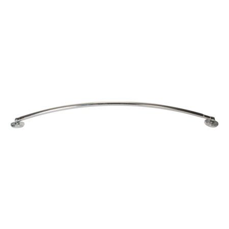 Photo 1 of *NOT EXACT stock picture, use for reference* 
Aluminum Curved Shower Rod in Chrome, 42"-60"