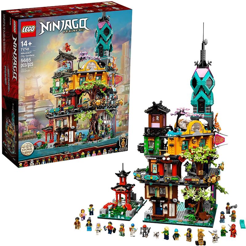 Photo 1 of *FIRST TIME box has been opened*
LEGO NINJAGO NINJAGO City Gardens 71741 Building Kit; Ninja House Playset Featuring 19 Minifigures, New 2021 (5,685 Pieces)
