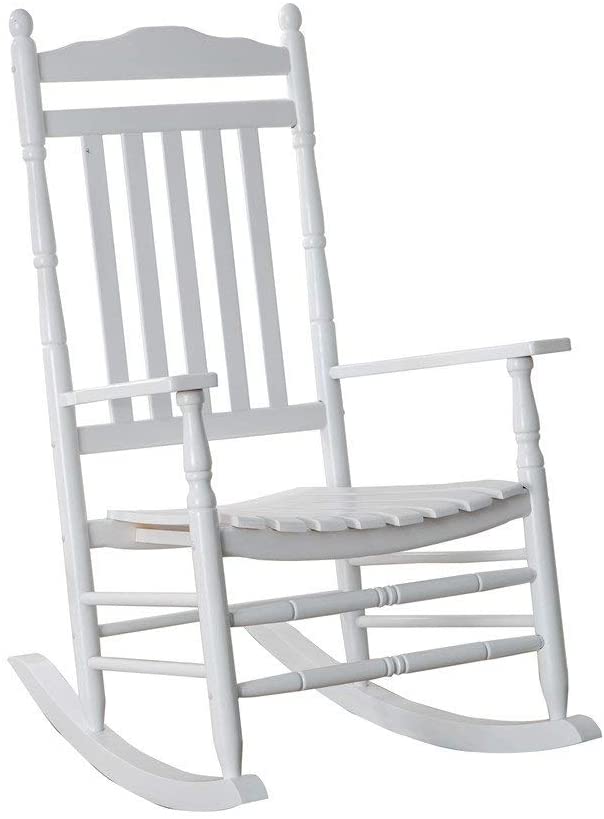 Photo 1 of *SEE notes*
*NOT EXACT stock picture, use for reference* 
Wooden Rocking Chair, Porch Rocker, White, Outdoor Traditional Indoor