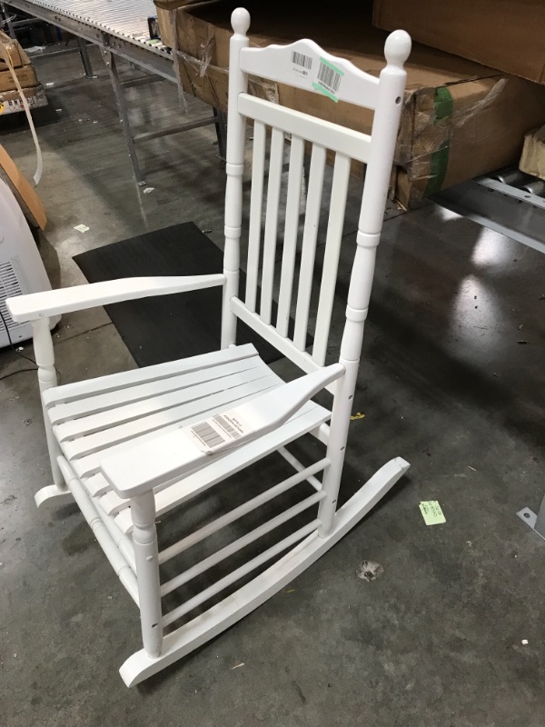 Photo 3 of *SEE notes*
*NOT EXACT stock picture, use for reference* 
Wooden Rocking Chair, Porch Rocker, White, Outdoor Traditional Indoor