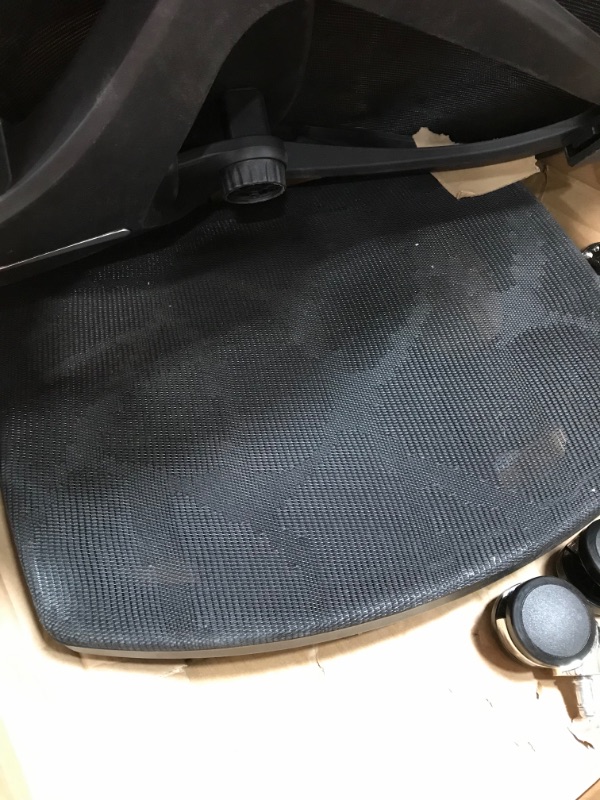 Photo 3 of *USED*
*MISSING hardware and manual* 
SIHOO Ergonomic Adjustable Office Chair with 3D Arm Rests and Lumbar Support - High Back with Breathable Mesh - Mesh Seat Cushion - Adjustable Head & Reclines(Black)
