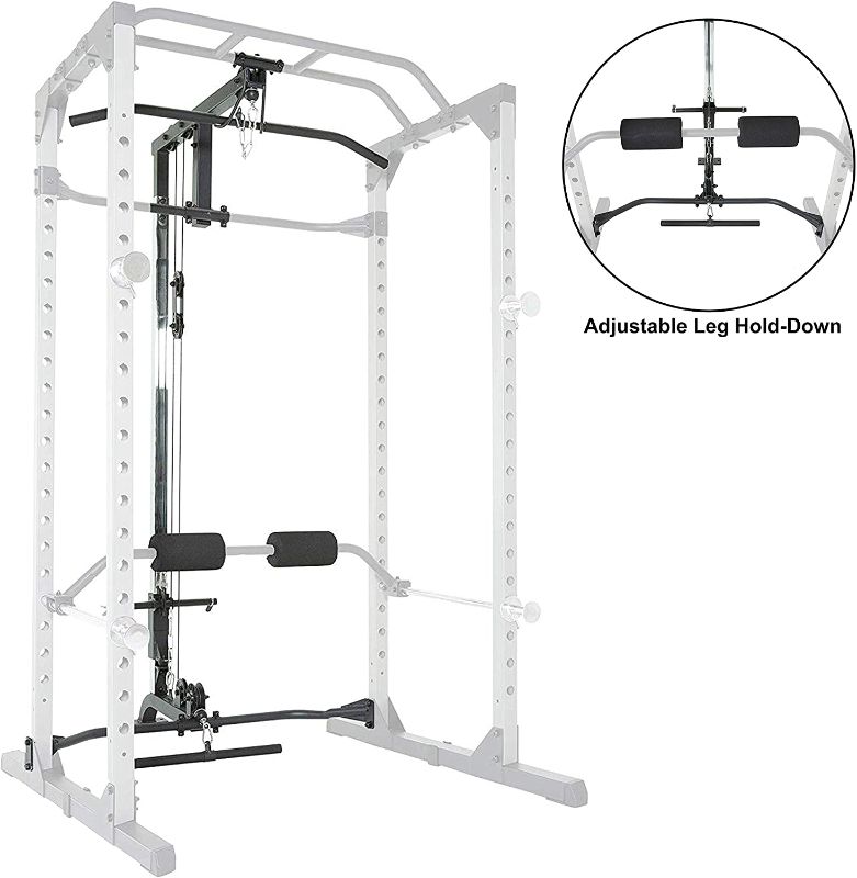 Photo 1 of *item was factory strapped* 
Fitness Reality 810XLT Super Max Power Cage with Optional Lat Pull-down Attachment and Adjustable Leg Hold-down