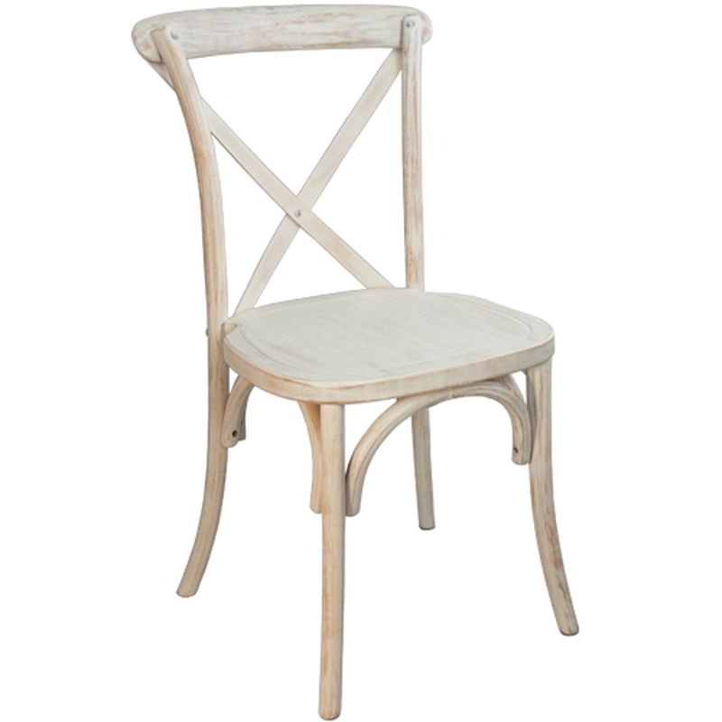 Photo 1 of *SEE last picture for damage*
Flash Furniture Advantage X-Back Chair In Lime Wash, 2 pk, 35" H x 17.5" W x 21.5" D