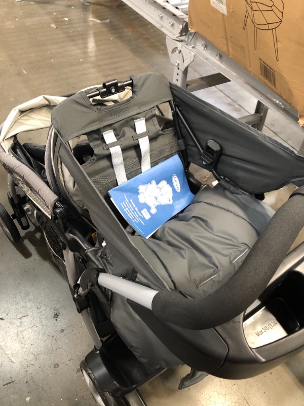 Photo 2 of Graco Ready2Grow LX Stroller | 12 Riding Options | Accepts 2 Graco SnugRide Infant Car Seats, Glacier
