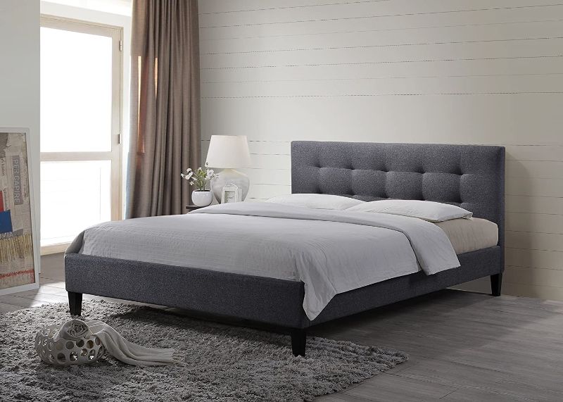 Photo 1 of ALTOZZO Hermosa Contemporary Bed, King, Gray
(Incomplete - Missing Components)