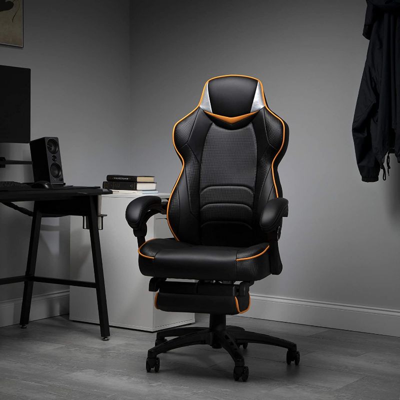 Photo 1 of RESPAWN Omega-Xi Fortnite Gaming Reclining Ergonomic Chair with Footrest (OMEGA-02)

//Previously opened, missing components and hardware.
