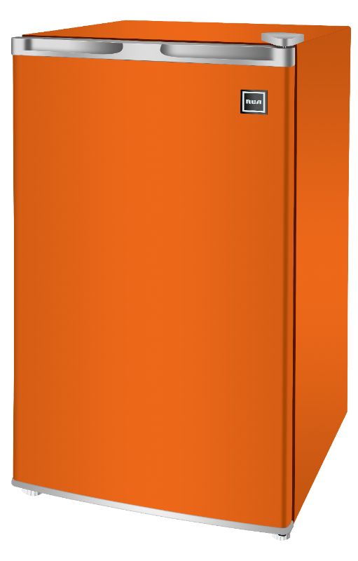 Photo 1 of RCA 3.2 Cu Ft Single Door Mini Fridge RFR320, Orange
