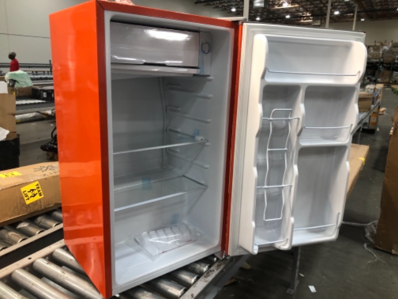 Photo 3 of RCA 3.2 Cu Ft Single Door Mini Fridge RFR320, Orange
