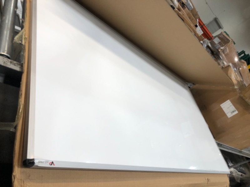 Photo 2 of VIZ-PRO Magnetic Dry Erase Board, 72 X 40 Inches,2 Pack, Silver Aluminium Frame
