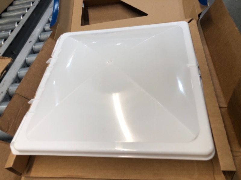 Photo 2 of Camco 40152/40153 White Polypropylene Vent Lid for Metal Vent - Jensen (since 1994)
