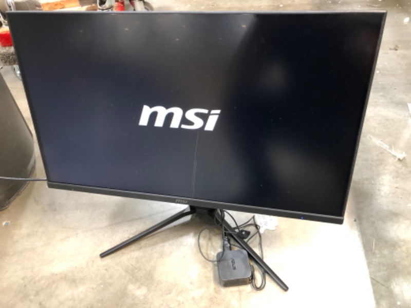 Photo 2 of MSI Full HD Gaming RGB Non-Glare Super Narrow Bezel 1ms 1920 x 1080 144Hz Refresh Rate Adjustable Height Arm FreeSync 27” IPS Gaming Monitor (Optix MAG273R), Black (OPTIXMAG273R)
